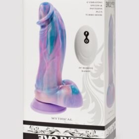 Mythical Fantasy Girthy Remote Control Vibrating Dildo 6.25 Inch