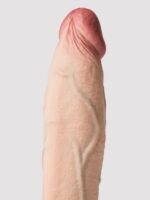b-Vibe Slipskin Flesh Pink Ultra Realistic Girthy 7" Dual Density Dildo - Image 5