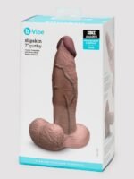 b-Vibe Slipskin Flesh Brown Ultra Realistic Girthy 7" Dual Density Dildo
