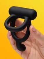Closer Intimate Caress Rechargeable Taint Stimulation Cock Ring - Image 3