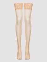 Lovehoney Sheer Light Beige Lace Top Stockings