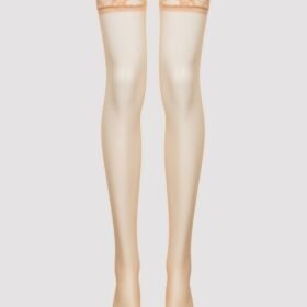 Lovehoney Sheer Light Beige Lace Top Stockings