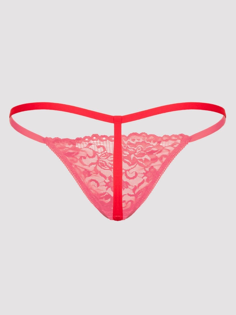 a32351g57010.jpg Lovehoney Flirty Red Lace G-String - Image 1