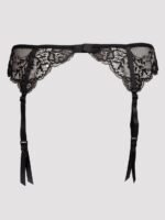Lovehoney Plus Black Love Me Lace Suspender Belt