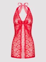 Lovehoney Plus Size Unwrap Me Red Lace Babydoll - Image 6