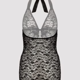 Lovehoney Plus Size Unwrap Me Black Lace Babydoll