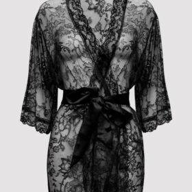 Lovehoney Plus Size Flaunt Me Floral Lace Robe