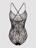 Lovehoney Plus Size Crotchless Lace Spaghetti Strap Teddy