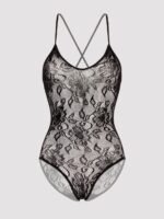 Lovehoney Plus Size Crotchless Lace Spaghetti Strap Teddy - Image 5