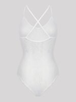 Lovehoney White Crotchless Lace Spaghetti Strap Teddy