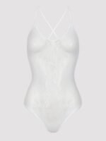 Lovehoney White Crotchless Lace Spaghetti Strap Teddy - Image 6