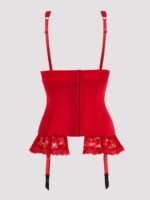 Lovehoney Plus Size Seduce Me Red Push-Up Basque Set