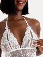 Lovehoney Peek-a-Boo White Lace Merry Widow Bustier SetPeek-a-Boo White Lace Mer - Image 6