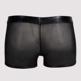 LHM Wet Look and Sheer Mesh Boxer Shorts