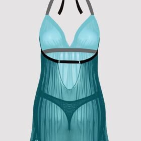 Lovehoney Barely There Sheer Green Babydoll Set
