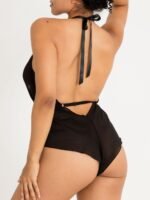 Lovehoney Barely There Black Sheer Crotchless Teddy - Image 5