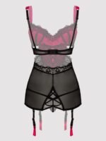 Lovehoney Plus Size Boudoir Belle Cherry Cut-Out Chemise Set