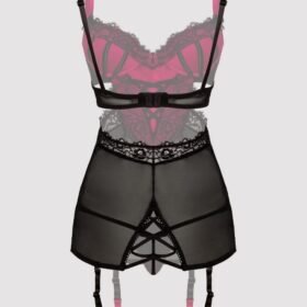 Lovehoney Plus Size Boudoir Belle Cherry Cut-Out Chemise Set