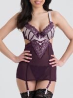 Lovehoney Boudoir Belle Plum Cut-Out Chemise Set - Image 2