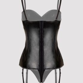 Lovehoney Fierce Leather-Look Basque Set