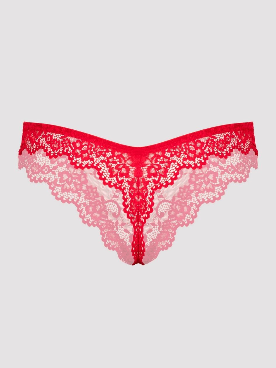 a44344g79940.jpg Lovehoney Plus Size Bombshell Red Lace Babydoll Set - Image 1