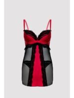 Lovehoney Plus Size Empress Red Satin and Lace Chemise Set - Image 7