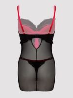Lovehoney Plus Size Empress Red Satin and Lace Chemise Set - Image 8