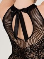 Lovehoney Lace and Fishnet Crotchless Basque Bodystocking - Image 6