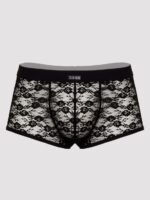 LHM Black Lace Boxer Shorts - Image 2