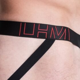 LHM Black Shiny Microfibre Jockstrap