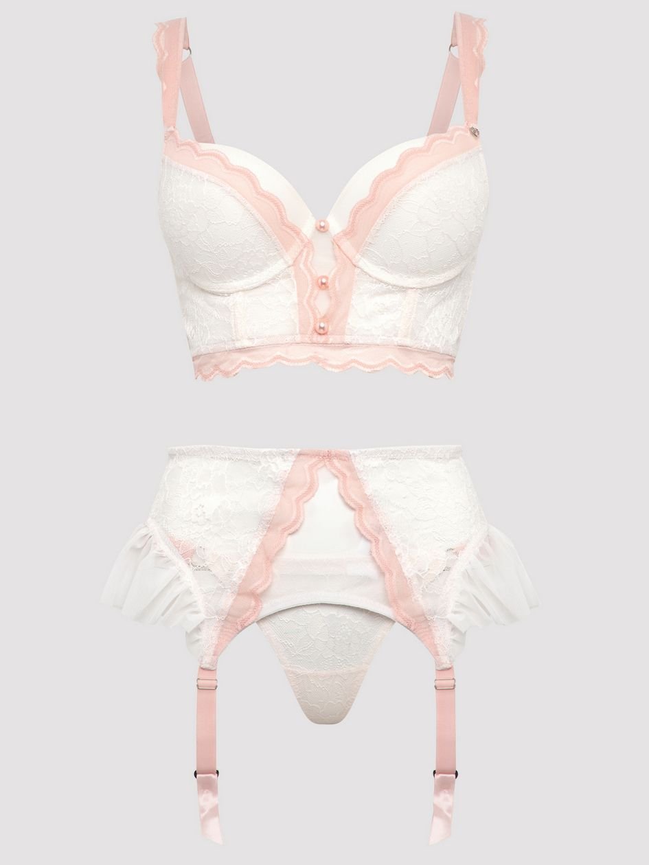 a46802g84023.jpg Lovehoney Vintage Bliss Ivory Bra Set (3 Piece) - Image 1