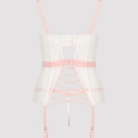 Lovehoney Plus Size Vintage Bliss Ivory Lace Open-Back Basque Set