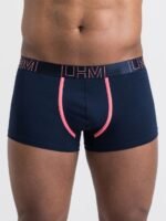 LHM Modal Navy Blue Contrast Boxer Shorts - Image 3