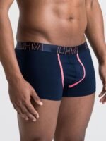 LHM Modal Navy Blue Contrast Boxer Shorts - Image 5