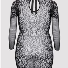 Fifty Shades of Grey Captivate Plus Size Black Long Sleeve Lace Dress