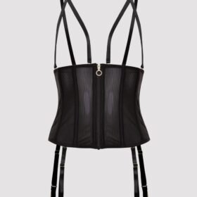 Lovehoney Secret Silhouette Black Steel-Boned Waspie