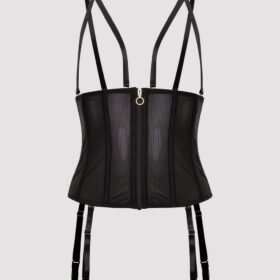 Lovehoney Plus Size Secret Silhouette Black Steel-Boned Waspie