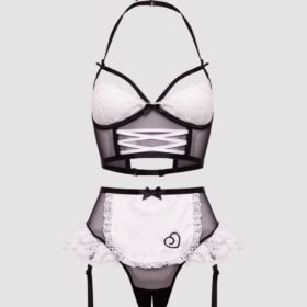 Lovehoney Fantasy Frisky Maid Half Cup Crotchless Costume