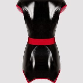 Lovehoney Fantasy Plus Size Racing Heart Wet Look Nurse Costume
