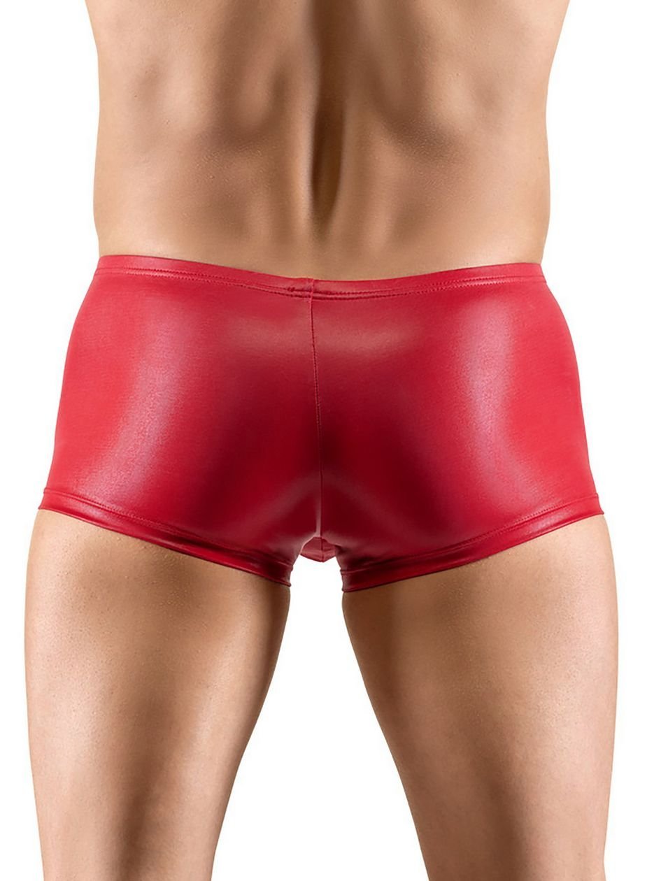 a48706g86636.jpg Svenjoyment Red Wet Look Push Up Boxers - Image 1