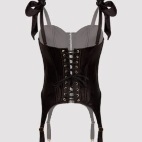 Lovehoney Plus Size Satin Silhouette Black Corset