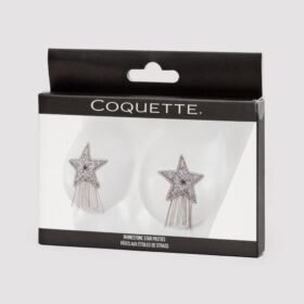 Coquette Silver Star Rhinestone Tassel Pasties